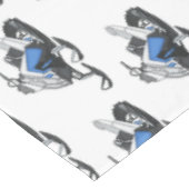 Darstellung des Cartoon Snowmobile Tischdecke (Schrägansicht)