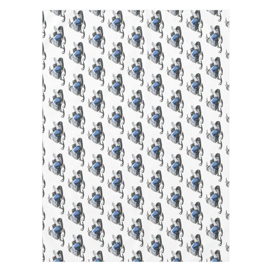 Darstellung des Cartoon Snowmobile Tischdecke (Vorderseite)