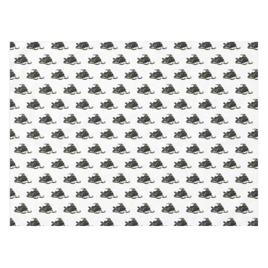 Darstellung des Cartoon Snowmobile Tischdecke (Vorderseite (Horizontal))