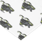 Darstellung des Cartoon Snowmobile Tischdecke (Schrägansicht)