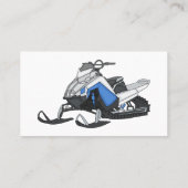Darstellung des Cartoon Snowmobile Visitenkarte (Rückseite)