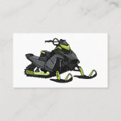Darstellung des Cartoon Snowmobile Visitenkarte (Rückseite)
