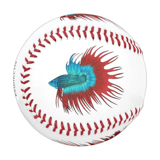 Darstellung des Cartoon von Bettfischen Baseball (Vorderseite Links)