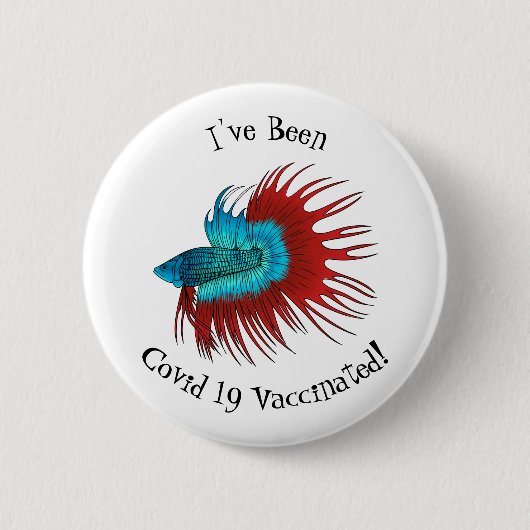 Darstellung des Cartoon von Bettfischen Button (Vorderseite)