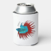 Darstellung des Cartoon von Bettfischen Dosenkühler (Kanne Rückseite)