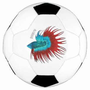 Darstellung des Cartoon von Bettfischen Fußball