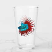 Darstellung des Cartoon von Bettfischen Glas (Vorderseite)