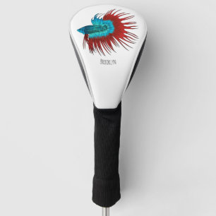 Darstellung des Cartoon von Bettfischen Golf Headcover