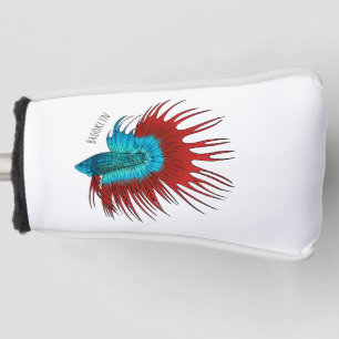 Darstellung des Cartoon von Bettfischen Golf Headcover