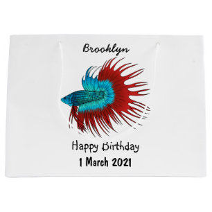 Darstellung des Cartoon von Bettfischen Große Geschenktüte