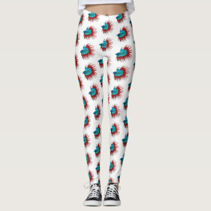 Darstellung des Cartoon von Bettfischen Leggings