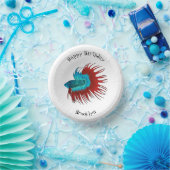 Darstellung des Cartoon von Bettfischen Pappteller (Party)