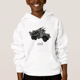 Darstellung des Cartoon von Flugkörpern Hoodie