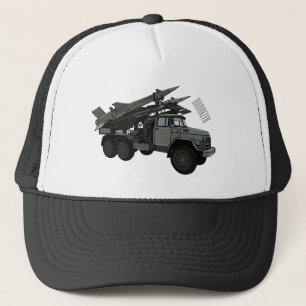 Darstellung des Cartoon von Flugkörpern Truckerkappe