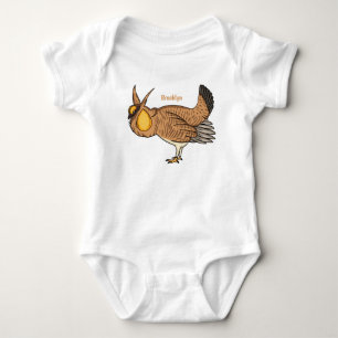 Darstellung des Cartoon von Großzügelgeflügel Baby Strampler
