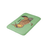 Darstellung des Cartoon von Großzügelgeflügel Badematte (Schrägansicht)