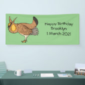 Darstellung des Cartoon von Großzügelgeflügel Banner (Messe)