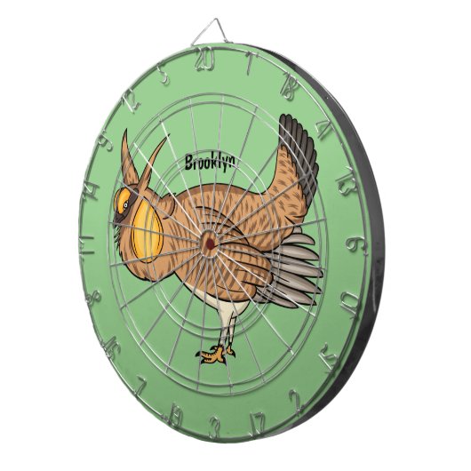 Darstellung des Cartoon von Großzügelgeflügel Dartscheibe (Vorderseite rechts)