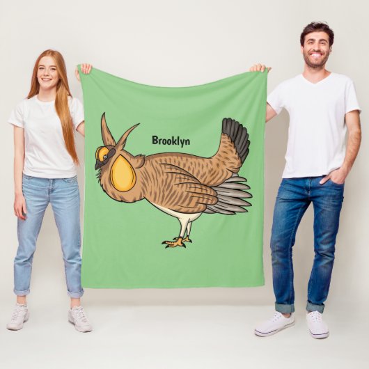 Darstellung des Cartoon von Großzügelgeflügel Fleecedecke (Beispiel)