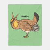 Darstellung des Cartoon von Großzügelgeflügel Fleecedecke (Vorderseite)