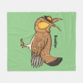 Darstellung des Cartoon von Großzügelgeflügel Fleecedecke (Vorderseite (Horizontal))