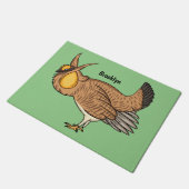 Darstellung des Cartoon von Großzügelgeflügel Fußmatte (Schrägansicht)