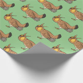 Darstellung des Cartoon von Großzügelgeflügel Geschenkpapier (Ecke)