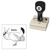 Darstellung des Cartoon von Großzügelgeflügel Gummistempel (Stempel)