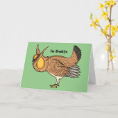 Darstellung des Cartoon von Großzügelgeflügel Karte (Gelbe Blume)