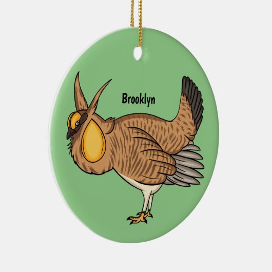 Darstellung des Cartoon von Großzügelgeflügel Keramik Ornament (Rechts)