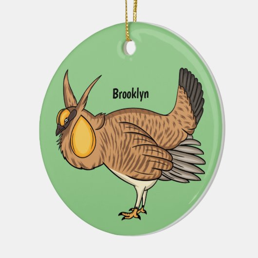 Darstellung des Cartoon von Großzügelgeflügel Keramik Ornament (Links)