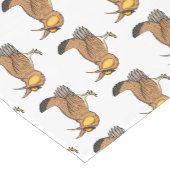 Darstellung des Cartoon von Großzügelgeflügel Kurzer Tischläufer (Ecke)