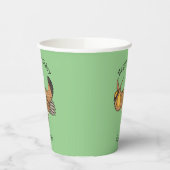 Darstellung des Cartoon von Großzügelgeflügel Pappbecher (Links)