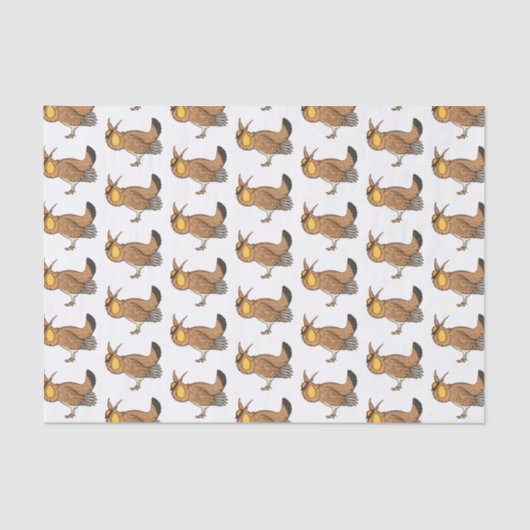 Darstellung des Cartoon von Großzügelgeflügel Seidenpapier (Vorderseite)