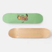 Darstellung des Cartoon von Großzügelgeflügel Skateboard (Horizontal)
