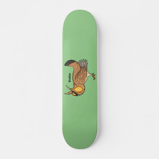 Darstellung des Cartoon von Großzügelgeflügel Skateboard (Vorne)