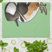 Darstellung des Cartoon von Meervögeln Geschirrtuch (Gefaltet)