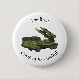 Darstellung des Cartoon von Militärraketen Button