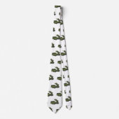 Darstellung des Cartoon von Militärraketen Krawatte (Vorderseite)