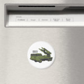 Darstellung des Cartoon von Militärraketen Magnet (In Situ (Geschirrspüler))