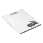 Darstellung des Cartoon von Militärraketen Notizblock (angewinkelt)