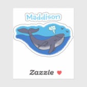 Darstellung des Cartoon von niedlichen Mutter- und Aufkleber (Blatt)