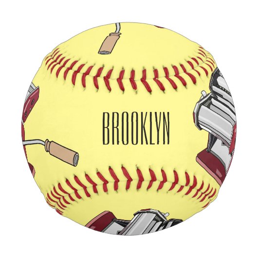 Darstellung des Cartoon von Pasta Maker Baseball (Vorderseite)