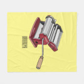 Darstellung des Cartoon von Pasta Maker Fleecedecke (Vorderseite (Horizontal))
