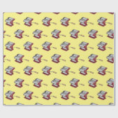 Darstellung des Cartoon von Pasta Maker Geschenkpapier (Flach)