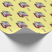 Darstellung des Cartoon von Pasta Maker Geschenkpapier (Ecke)