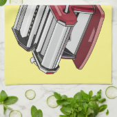 Darstellung des Cartoon von Pasta Maker Geschirrtuch (Gefaltet)