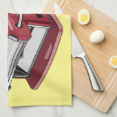 Darstellung des Cartoon von Pasta Maker Geschirrtuch (Viertel Falte)