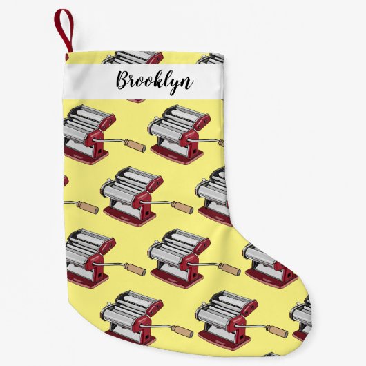 Darstellung des Cartoon von Pasta Maker Kleiner Weihnachtsstrumpf (Vorderseite)