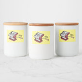 Darstellung des Cartoon von Pasta Maker Lebensmitteletikett (Flaschen)